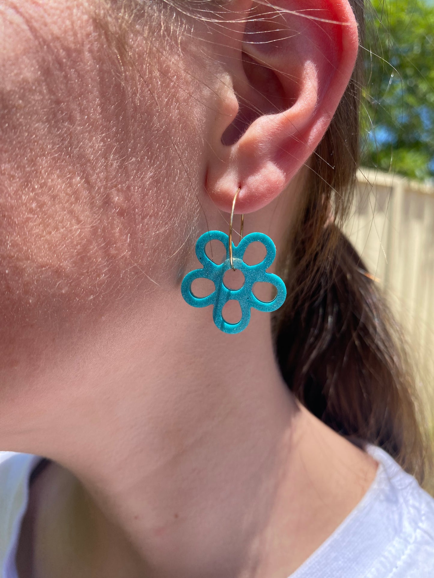 Flower earrings