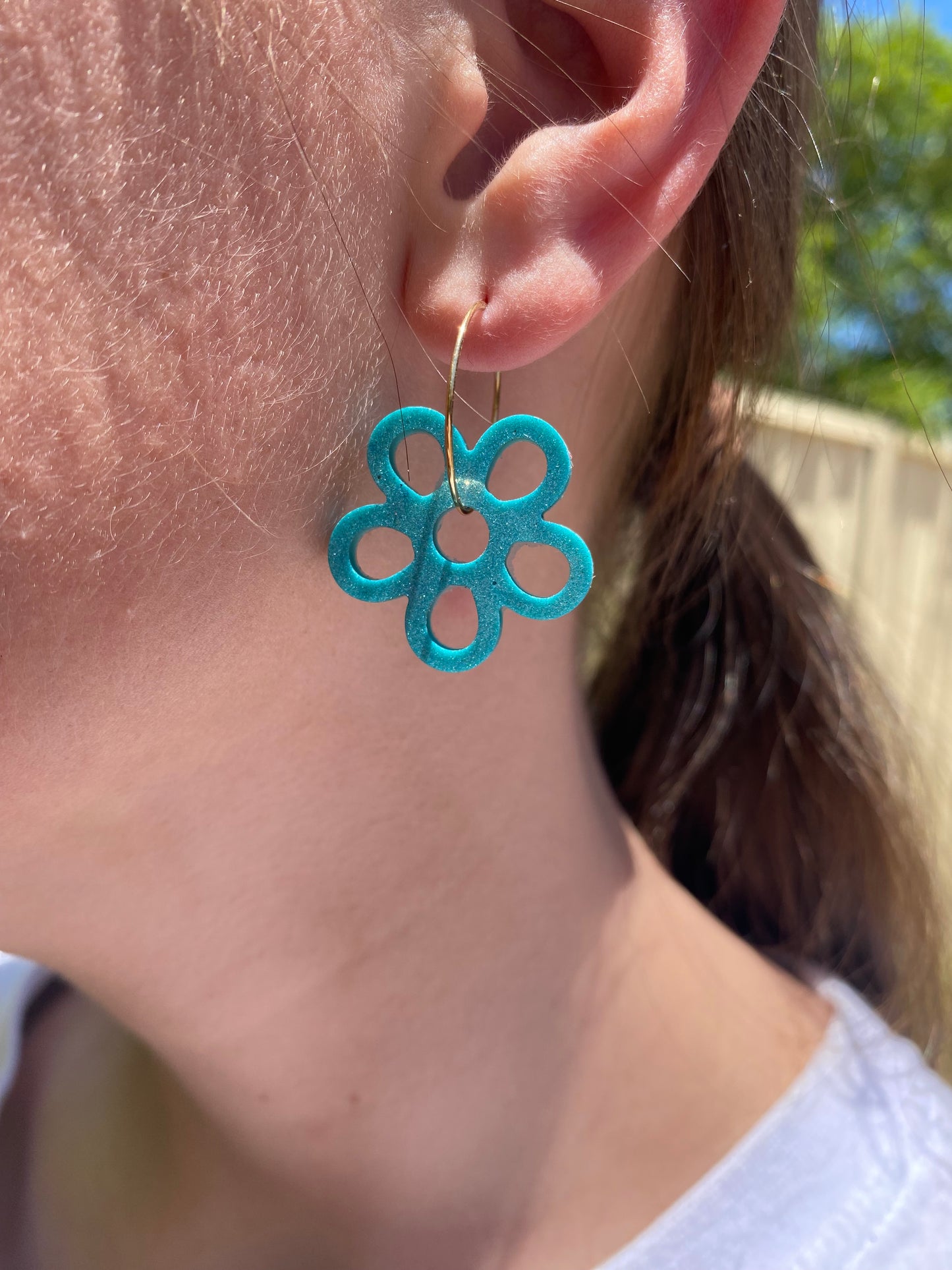 Flower earrings