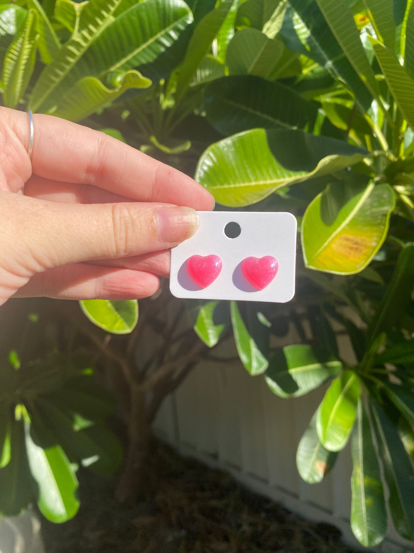 Dome Heart Studs