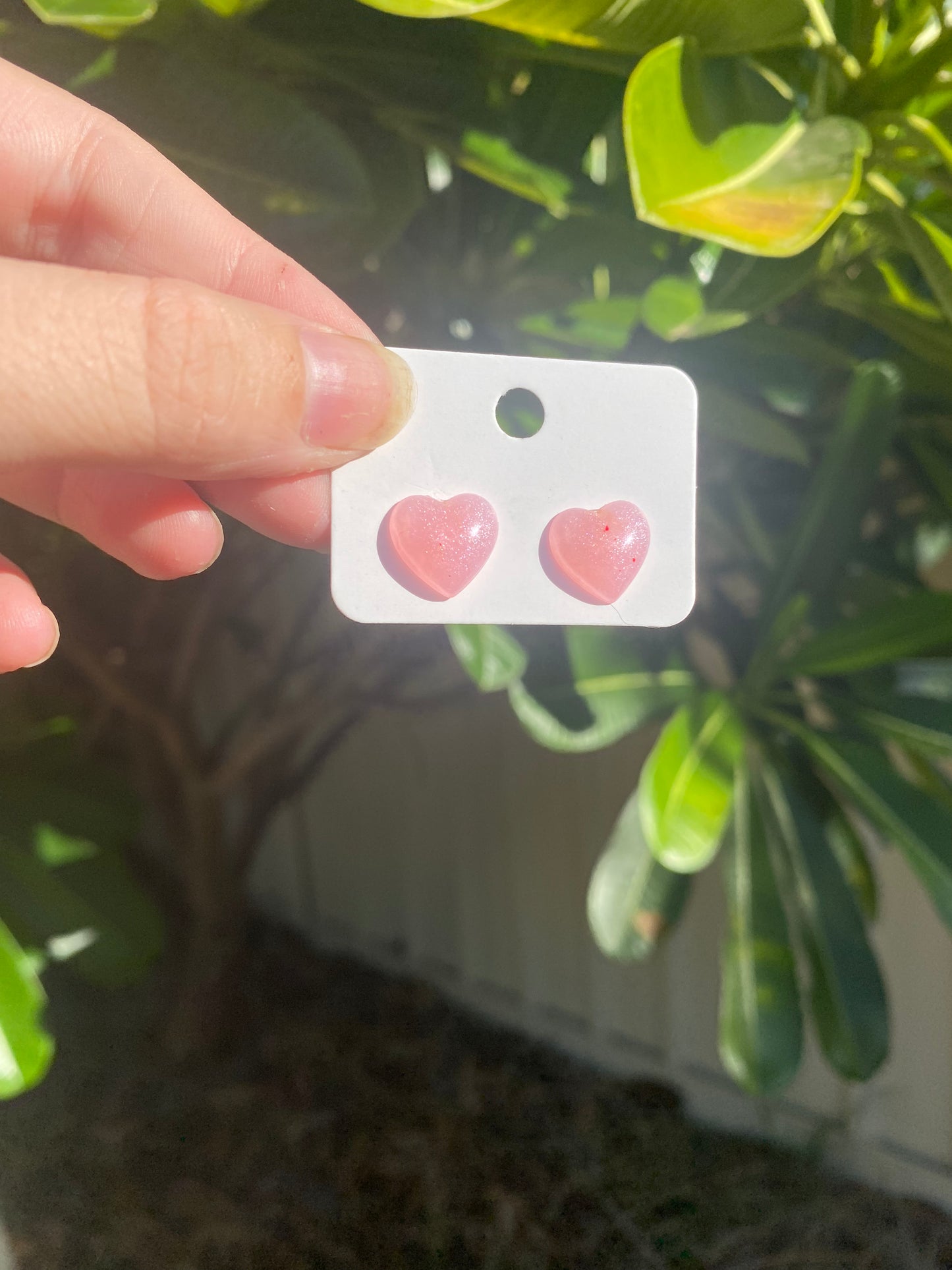 Dome Heart Studs