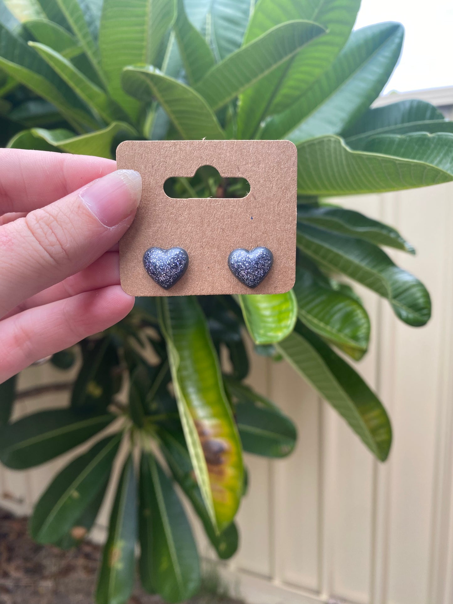 Dome Heart Studs