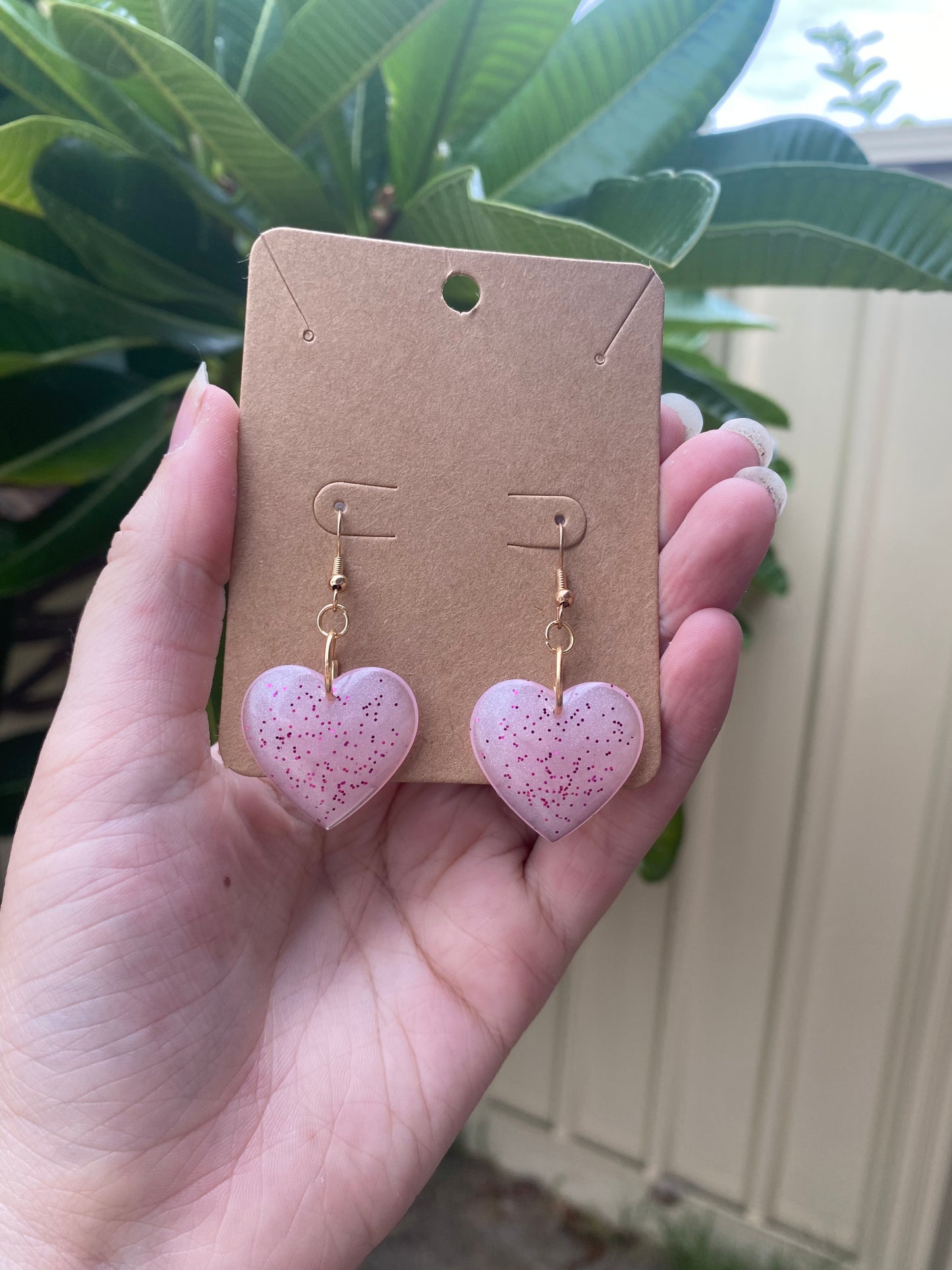 Dome Heart Earrings