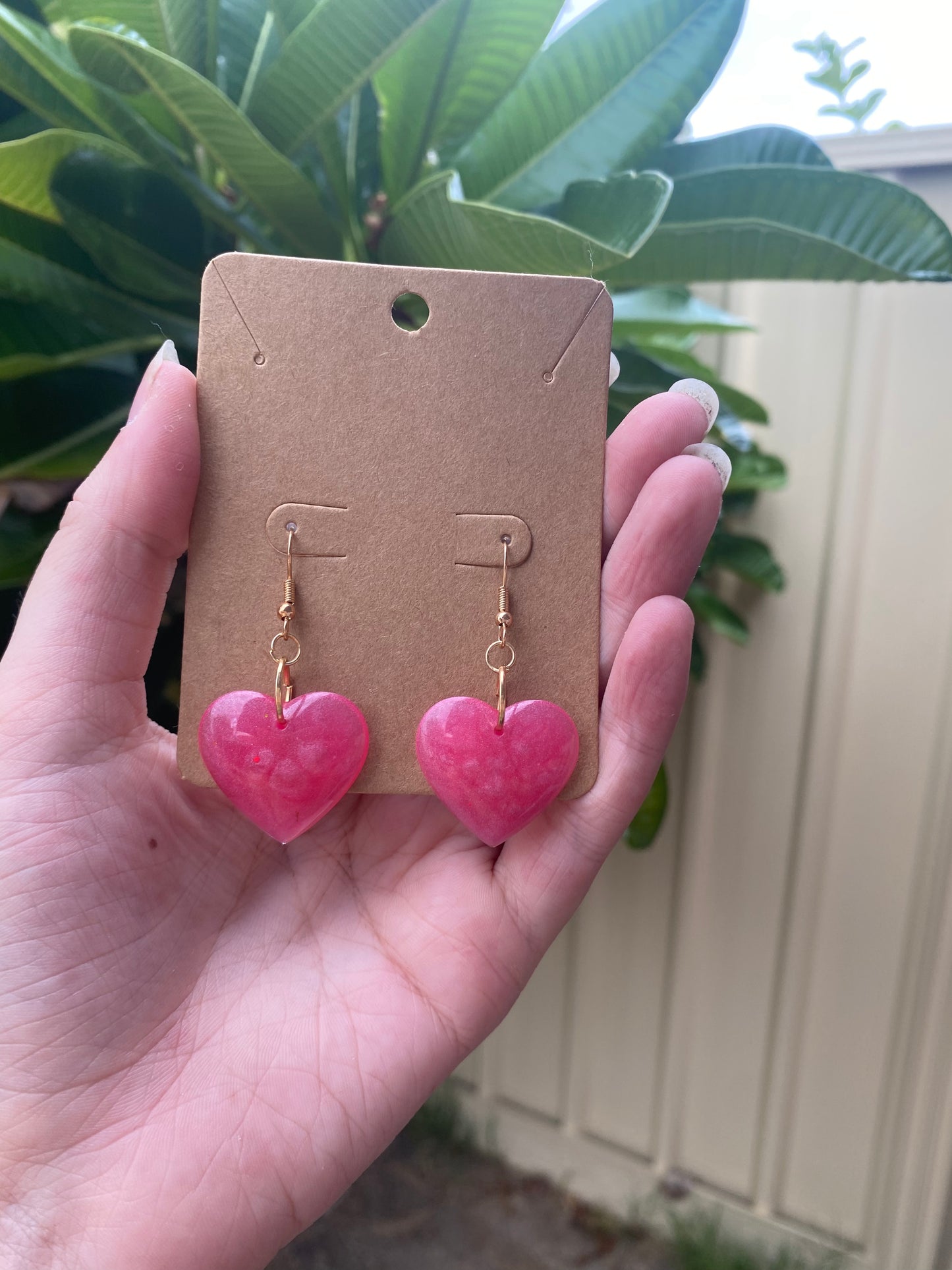 Dome Heart Earrings