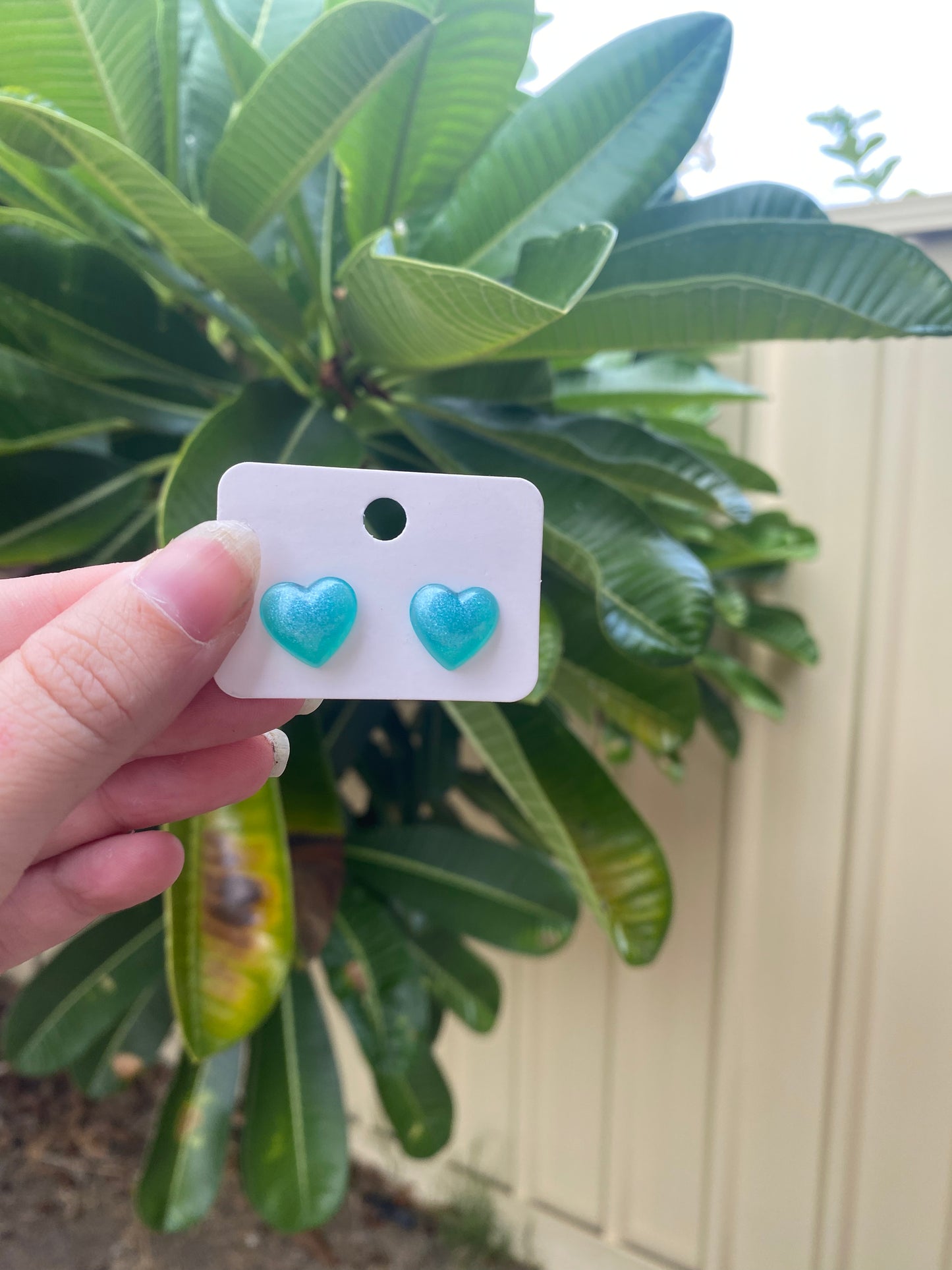 Dome Heart Studs
